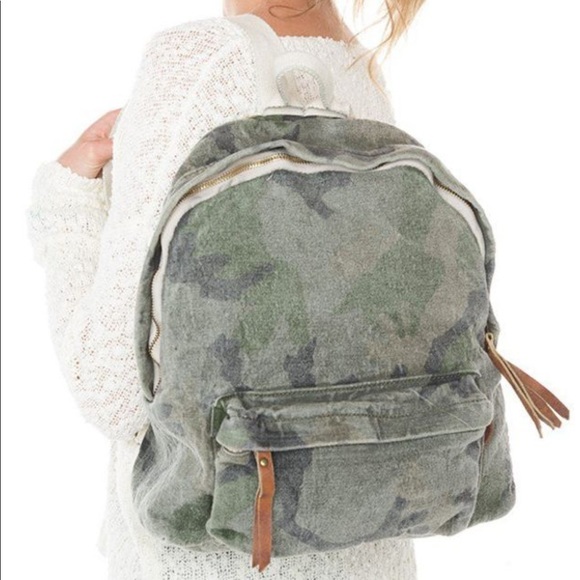Brandy Melville Handbags - RARE Brandy Melville Camo Backback